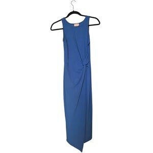 Love...ady Blue Asymmetrical Sheath Cocktail Dress